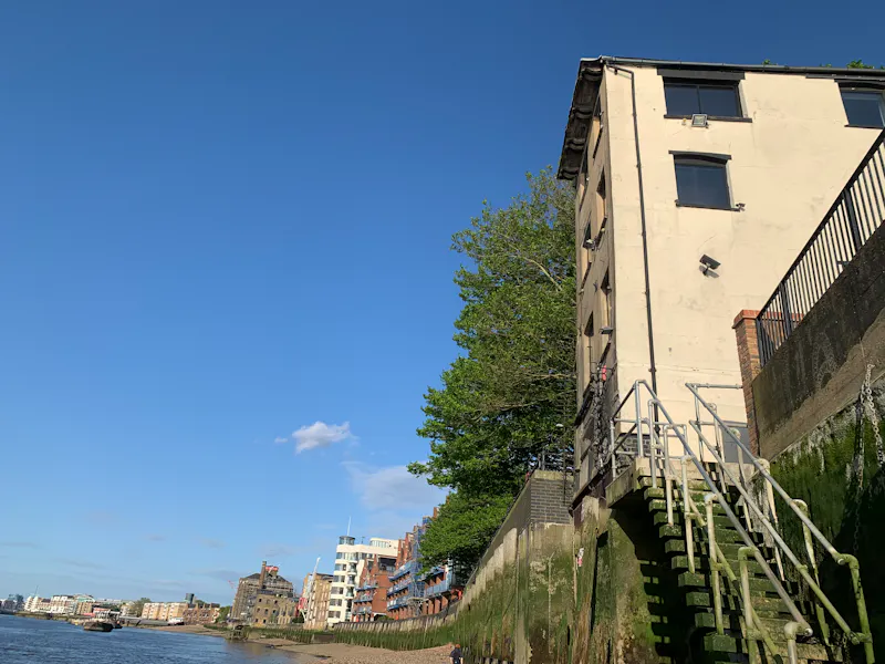 Staircase at Leaning Tower of Rotherhithe, B2022 (photo 5)