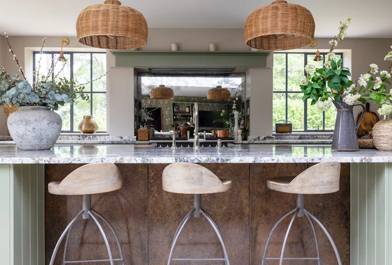 Kitchen island at Contemporary Cotswold Home, A1614 (photo 5)