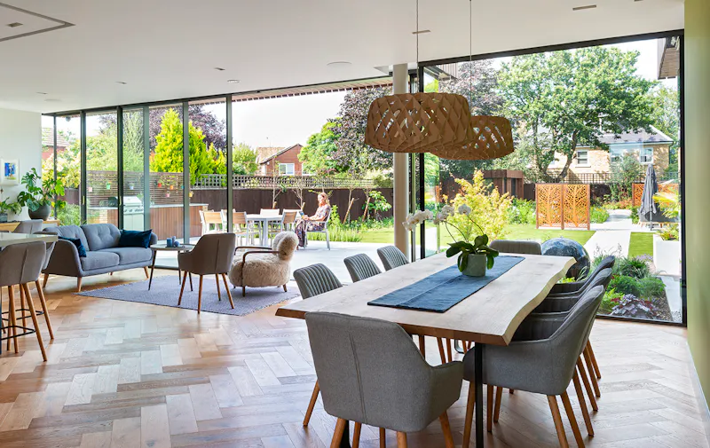 Dining room at Modern Hampton River Home, K489 (photo 6)