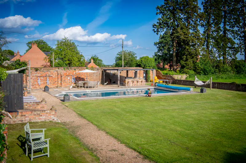 Swimming pool - outdoor at Impressive Lincolnshire home, A1615 (photo 46)