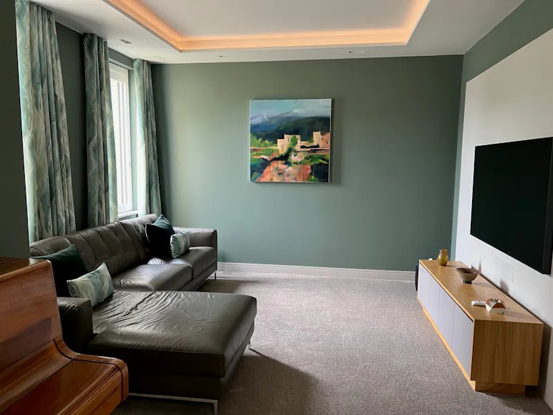 Living Room at Modern Hampton River Home, K489 (photo 8)