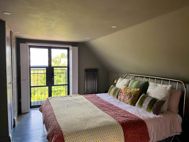 Bedroom at Colourful Catford Villa, B2025 (photo 59)