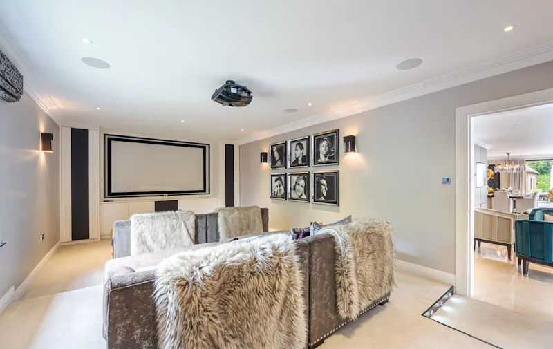Home cinema at Contemporary Croydon Manor  , D2728 (photo 35)