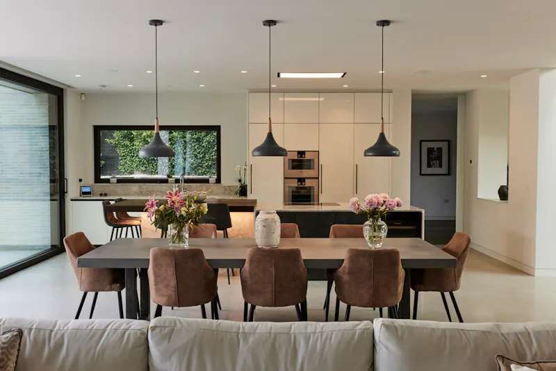 Kitchen at Sleek Rickmansworth pool house, K491 (photo 3)