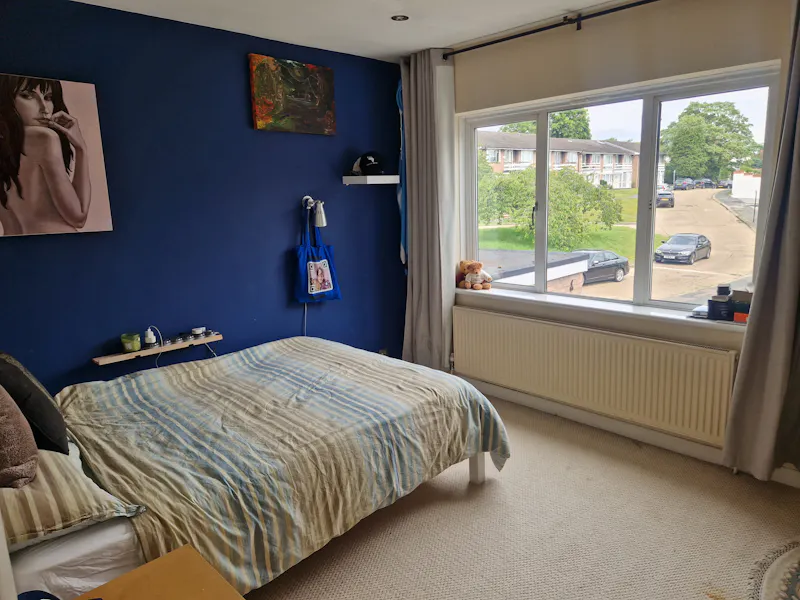Bedroom at 60s Stanmore suburban home, D2730 (photo 21)