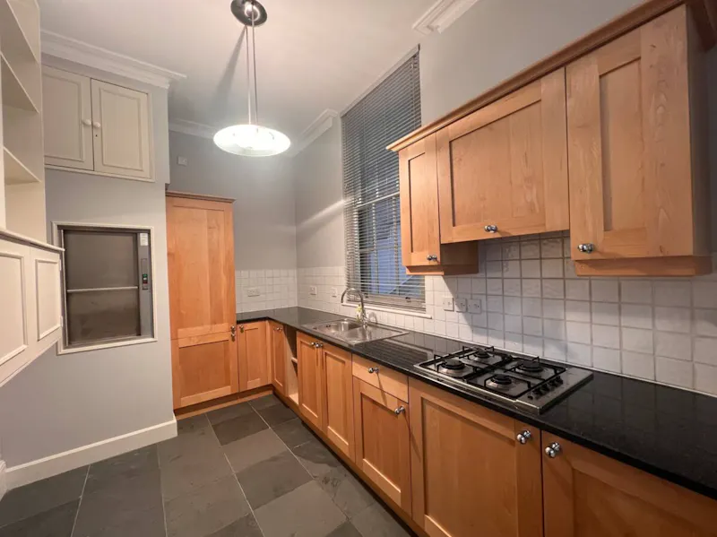 Kitchen at Vacant Embankment townhouse, A1508 (photo 10)