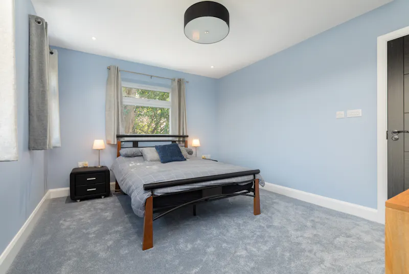 Bedroom at Modern Chalet Watton-at-Stone, D2731 (photo 17)