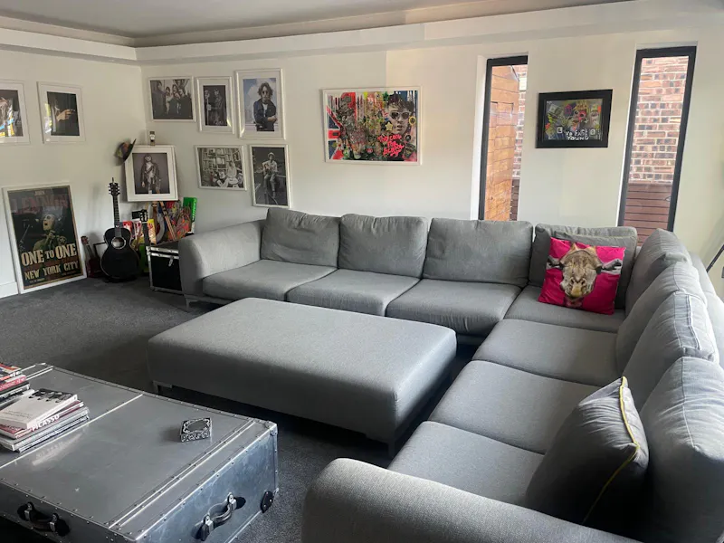 Living Room at Modern Manchester family home, D2732 (photo 7)