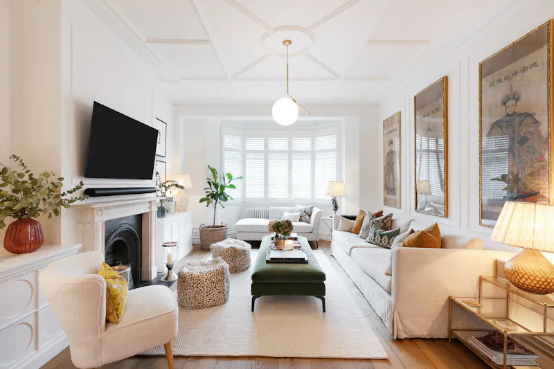 Living Room at Light & neutral Clapham home, E524 (photo 4)