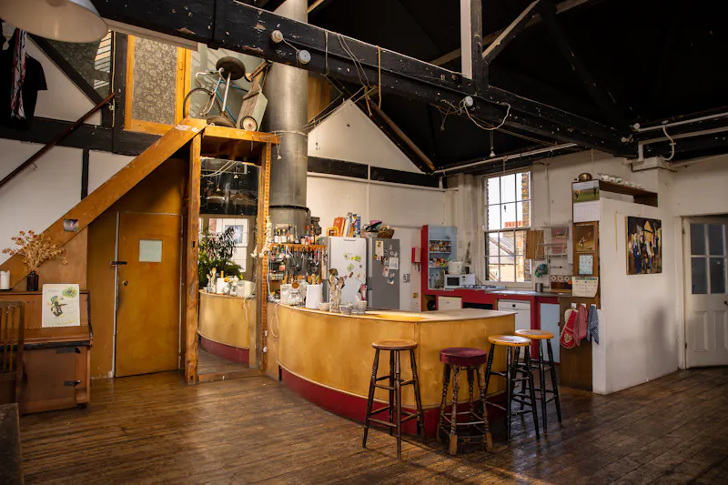 Floor - wooden at Converted Hackney Factory, F1250 (photo 6)