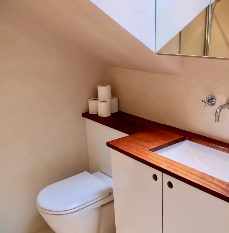 Bathroom at Queens Park Victorian home, B1908 (photo 21)