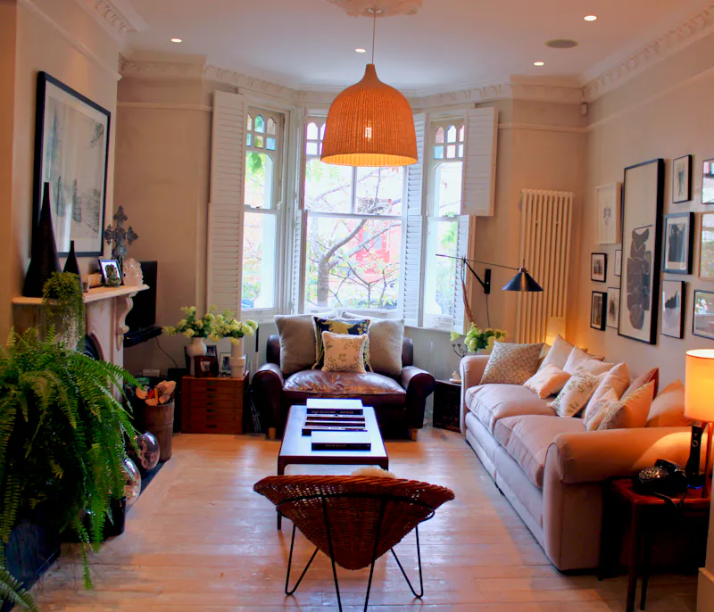 Living Room at Queens Park Victorian home, B1908 (photo 3)