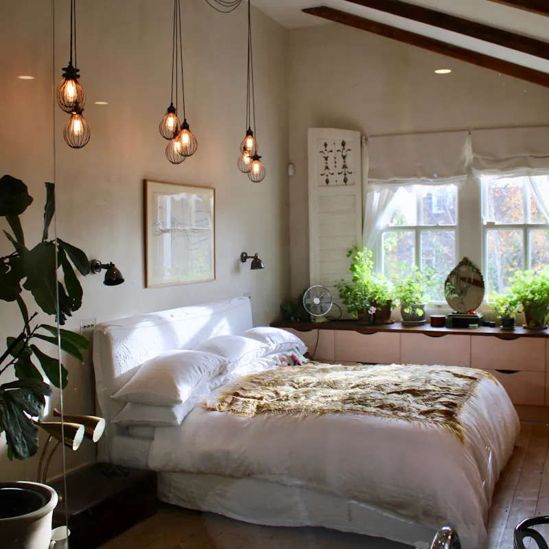 Bedroom at Queens Park Victorian home, B1908 (photo 9)