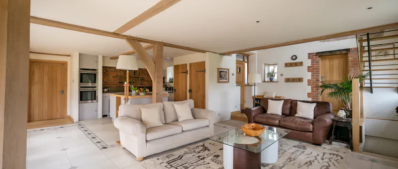 Open plan at Smart Surrey Farmhouse, L759 (photo 6)