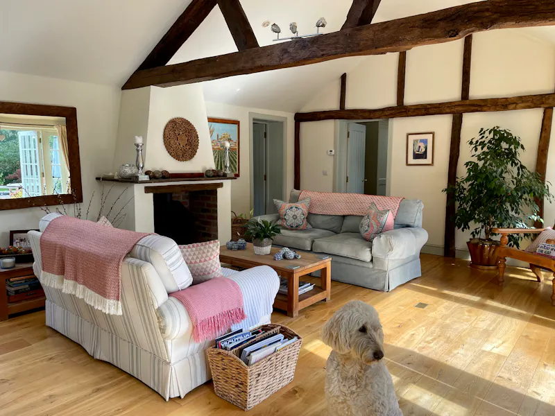 Living Room at Barn conversion in Swanmore, D2743 (photo 19)