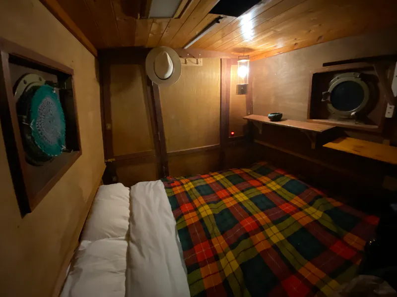 Bedroom at Traditional Narrowboat, HSE29 (photo 8)