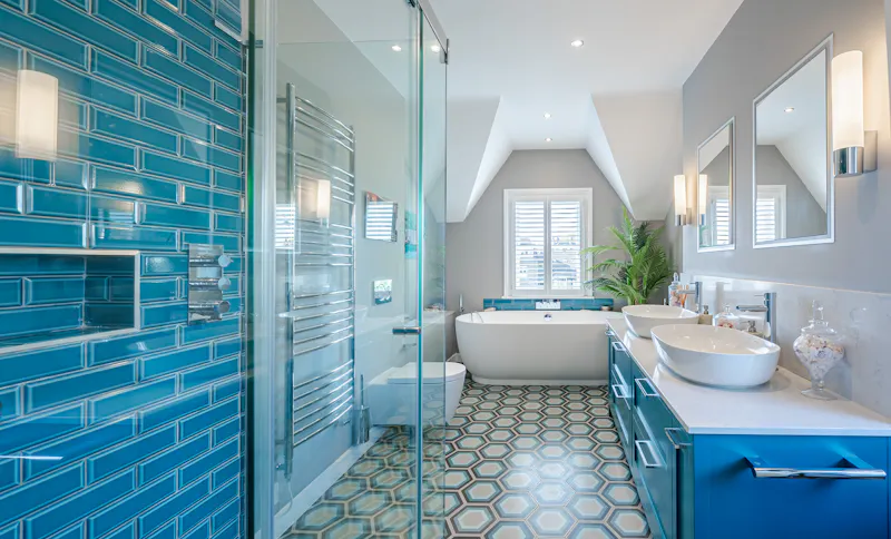 Bath at Stylish Wandsworth townhouse, B2030 (photo 22)