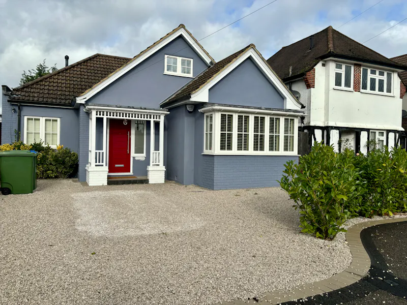 Driveway at Pretty blue Hersham home, D2754 (photo 1)