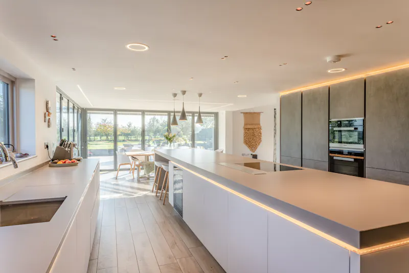 Kitchen at Whempstead barn conversion, D2750 (photo 3)