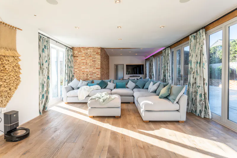 Living Room at Whempstead barn conversion, D2750 (photo 12)