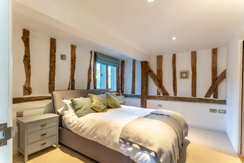 Bedroom at Whempstead barn conversion, D2750 (photo 37)