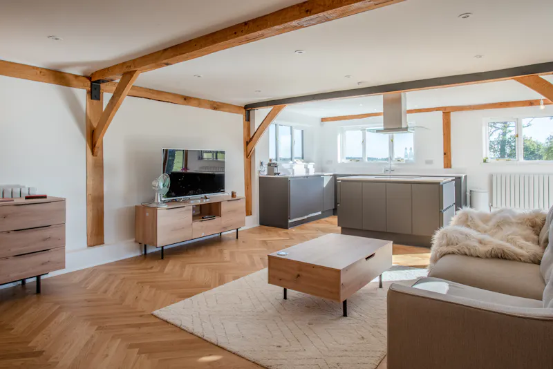 Living Room at Whempstead barn conversion, D2750 (photo 15)