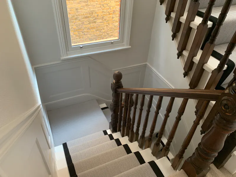 Staircase at Edwardian semi in Clapham, E549 (photo 13)