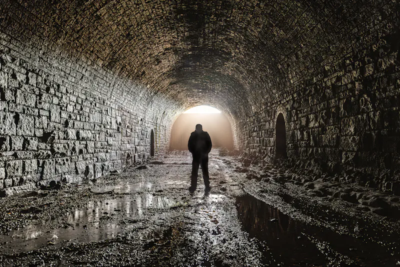 Derelict Yorkshire Tunnel, Q157 (photo 2)