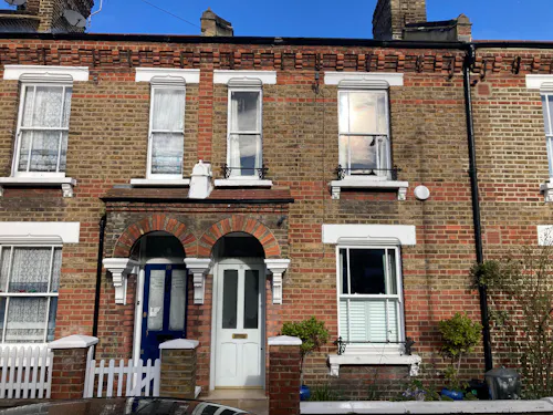 Colourful Queens Park terrace, B2031