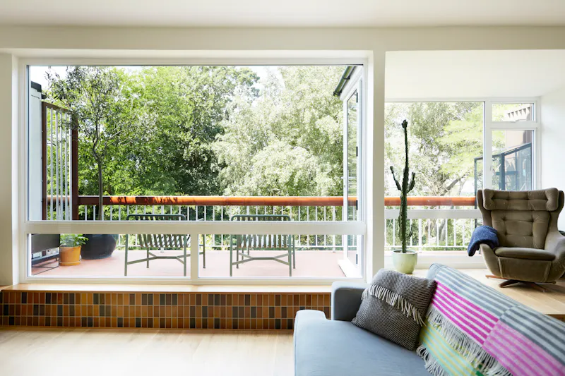Balcony at  1960s Sydenham townhouse, K494 (photo 14)