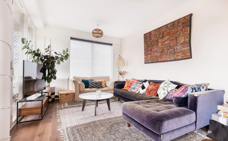 Living Room at New build flat in Hackney Wick, F1244 (photo 1)