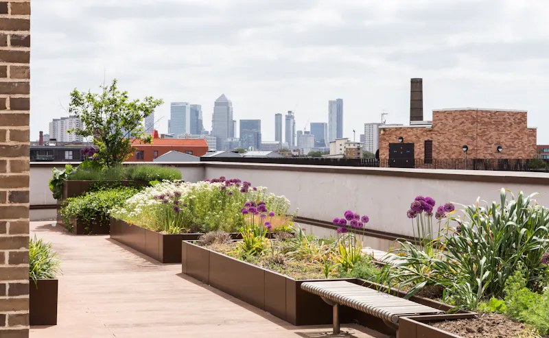 Balcony at New build flat in Hackney Wick, F1244 (photo 12)