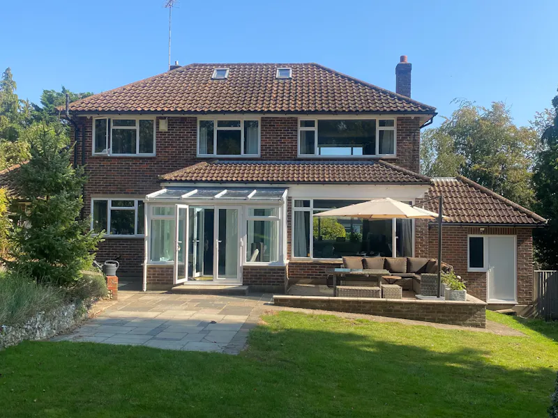 Terrace/Patio at Coulsdon 1950s Suburban house, D2761 (photo 43)