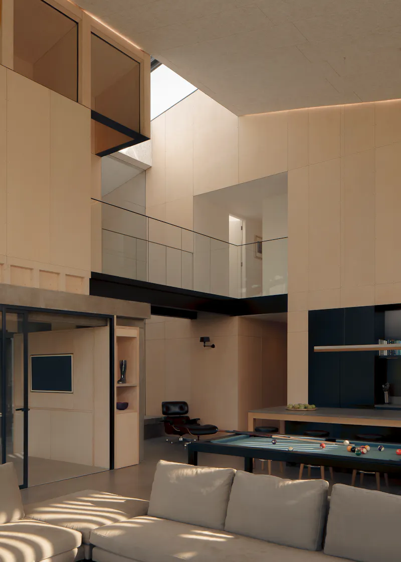 Mezzanine at Incredible modern Norwich barn , K497 (photo 6)