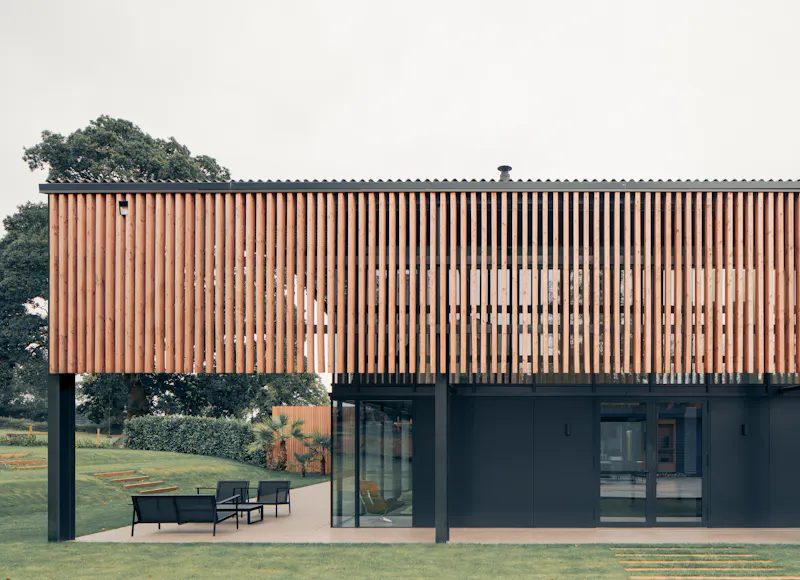Terrace/Patio at Incredible modern Norwich barn , K497 (photo 14)