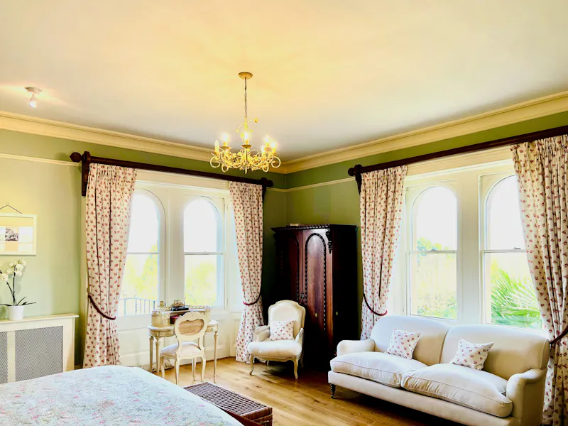 Bedroom at Elegant Longcross house, A1254 (photo 22)