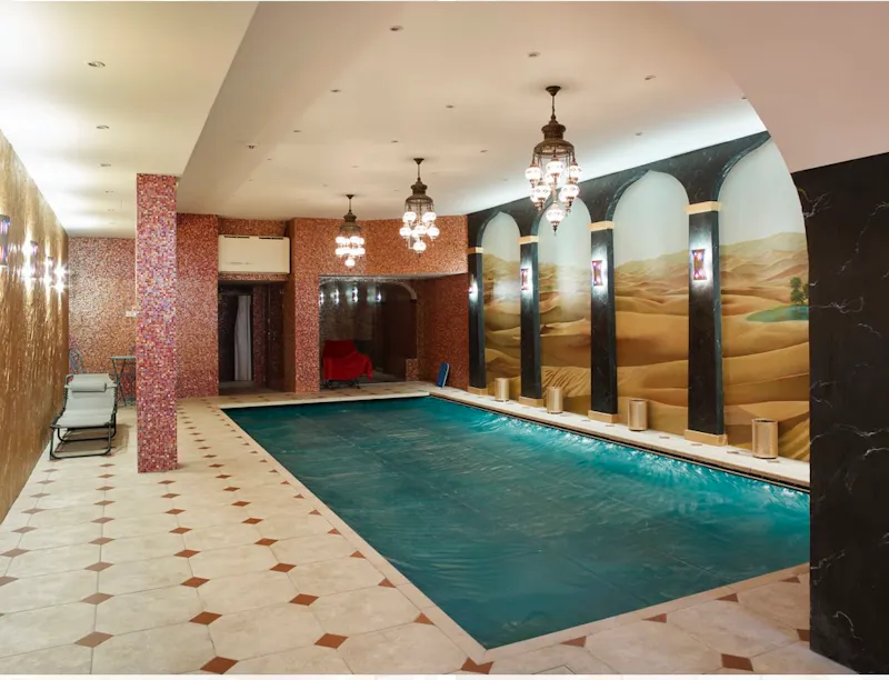 Swimming pool - indoor at Mill Hill Rococo Chateau, E532 (photo 13)