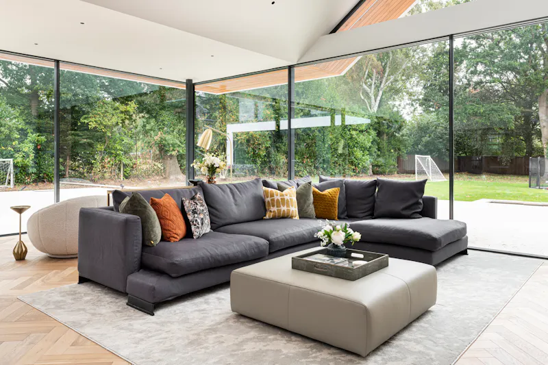 Living Room at Luxury Esher modern home, K500 (photo 15)