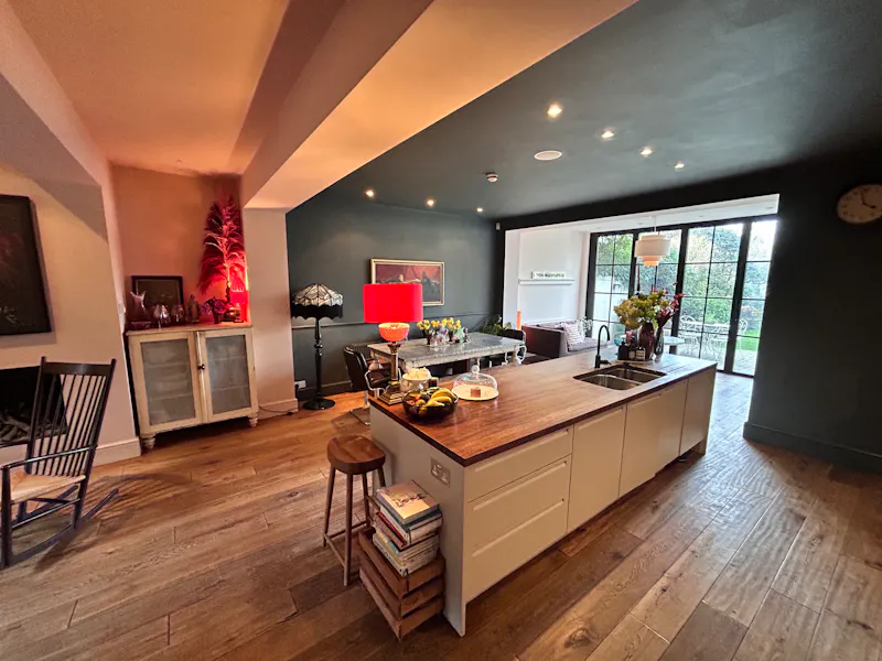 Kitchen island at Tufnell Park Edwardian Home, D1955 (photo 11)