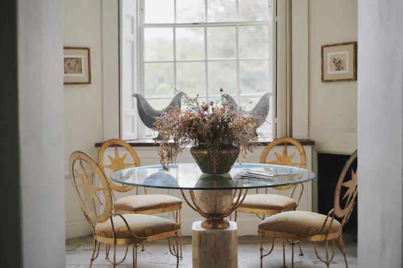 Dining room at Idyllic Georgian Chippenham Manor, A1626 (photo 8)