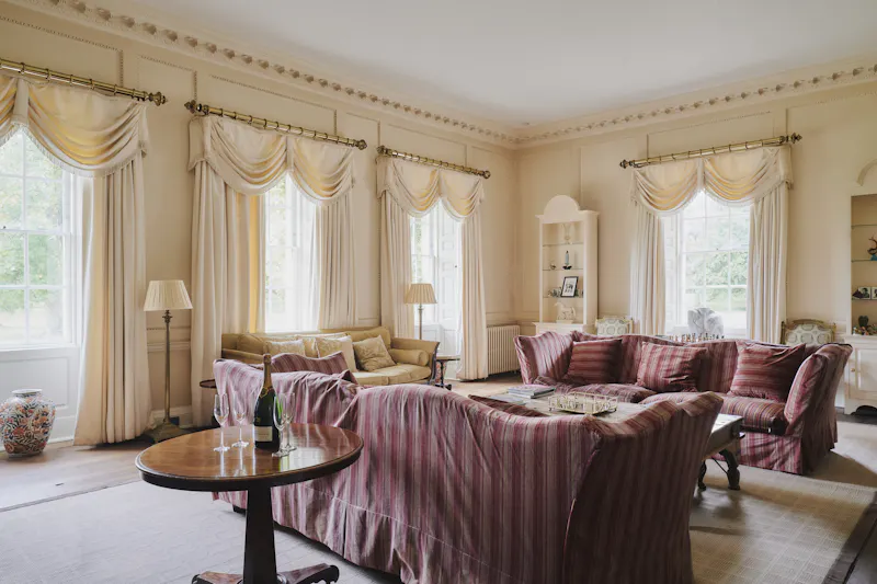 Drawing room at Idyllic Georgian Chippenham Manor, A1626 (photo 6)