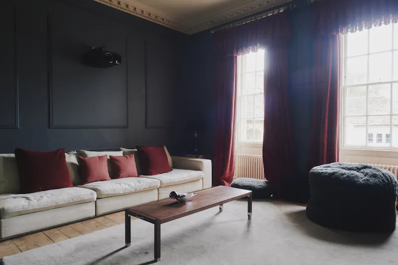 Living Room at Idyllic Georgian Chippenham Manor, A1626 (photo 17)