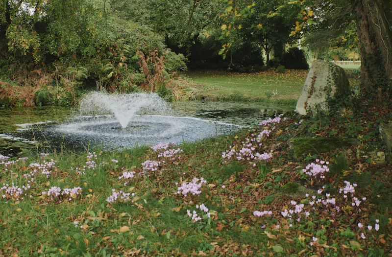 Lake at Idyllic Georgian Chippenham Manor, A1626 (photo 130)