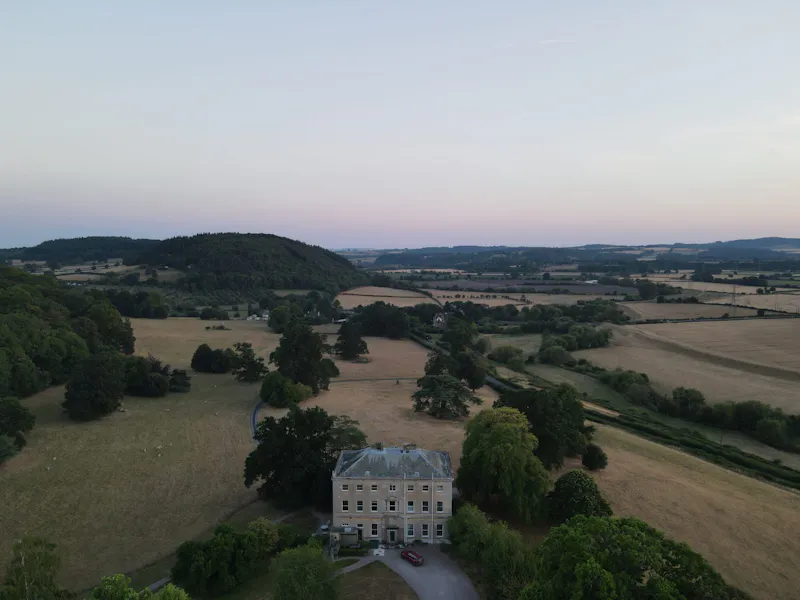 Views - country at Georgian Stately Hereford Home, A1638 (photo 37)
