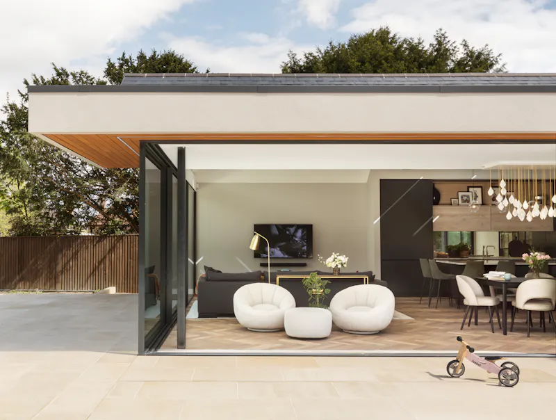 Terrace/Patio at Luxury Esher modern home, K500 (photo 16)