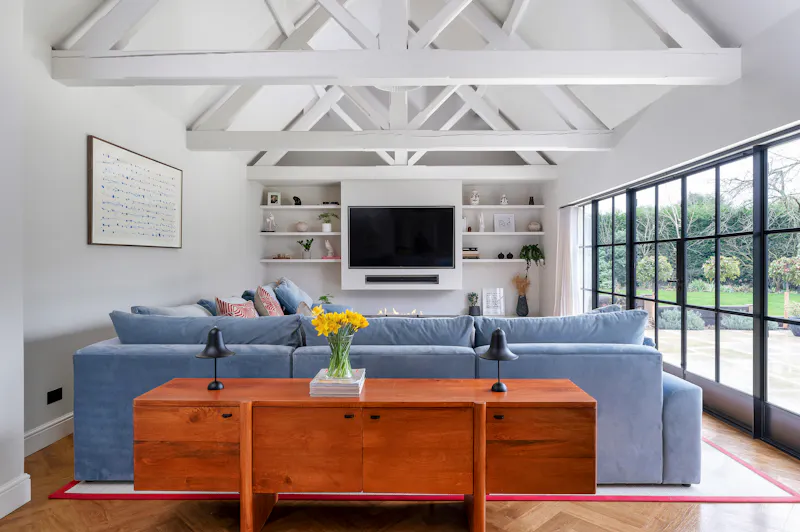 Living Room at On-trend Modern Country House, D2775 (photo 15)