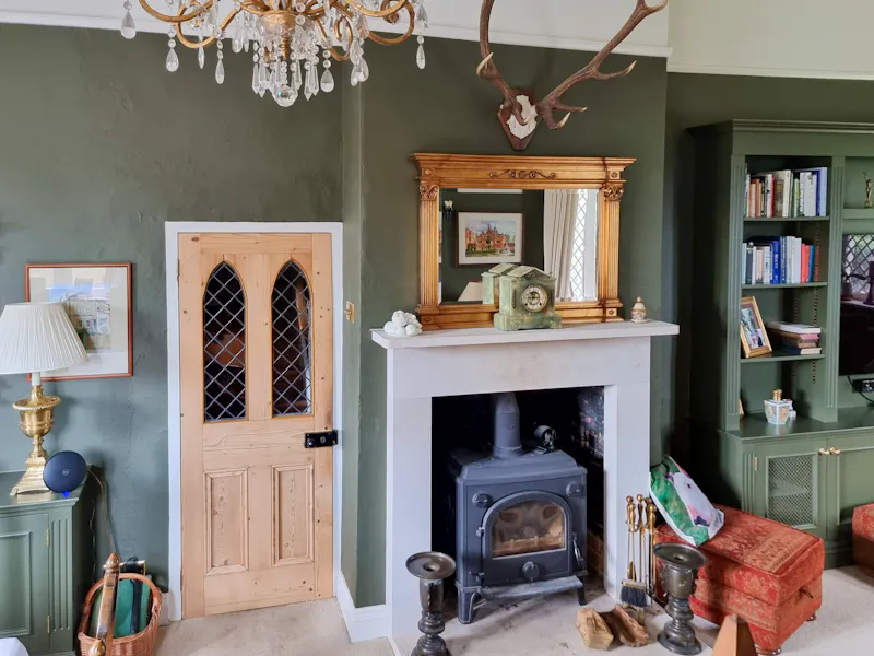 Fireplace at 18th Century School Conversion, D2158 (photo 8)