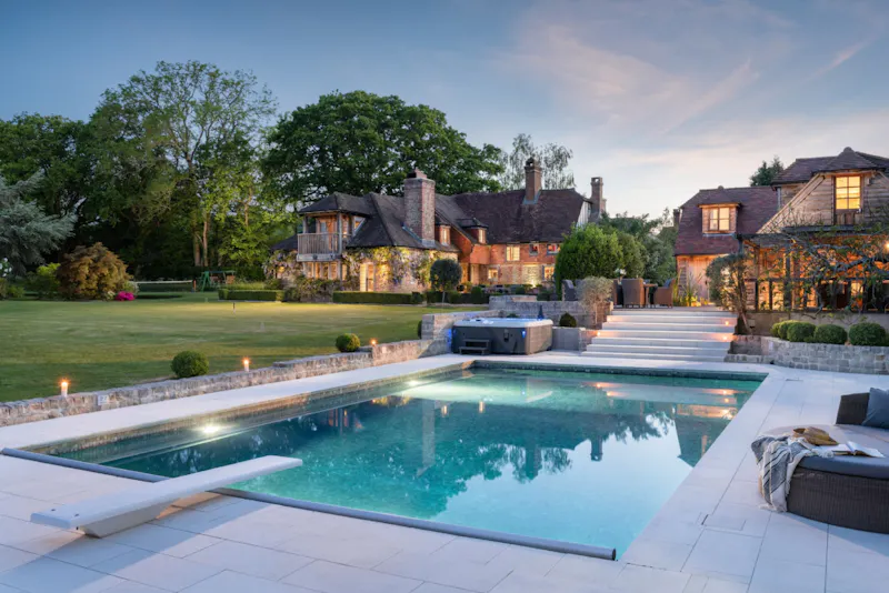 Swimming pool - outdoor at Modernised Tudor Petworth Manor, M362 (photo 35)