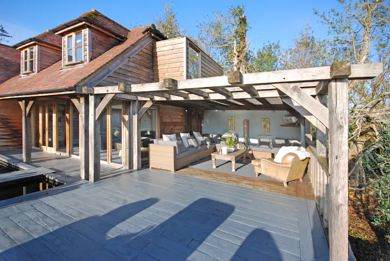 Terrace/Patio at Modernised Tudor Petworth Manor, M362 (photo 29)