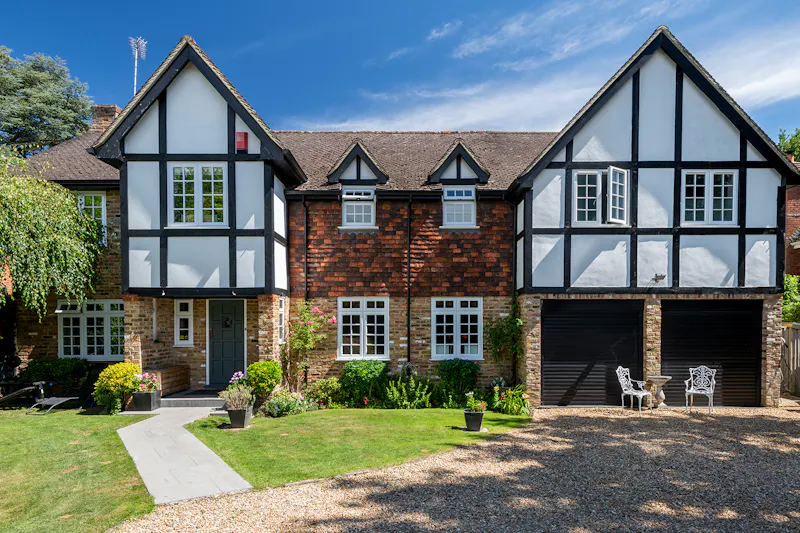 Driveway at Classic Mock-Tudor House Esher, D2782 (photo 1)